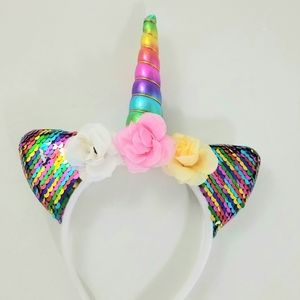 Light Up Unicorn Rainbow Headband